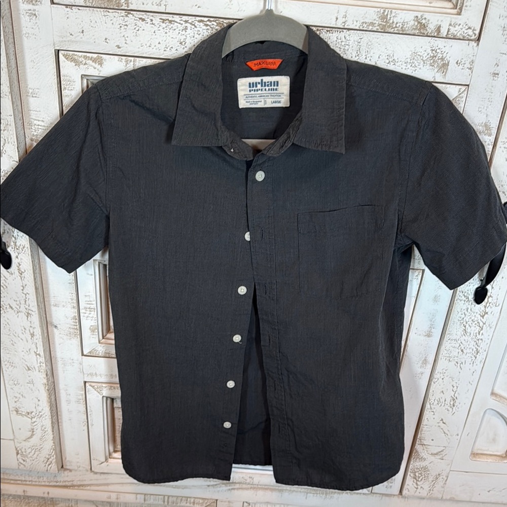Urban Pipeline Black Short Sleeve Casual Shirt
